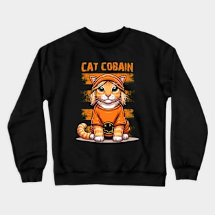 Cat Cobain Crewneck Sweatshirt